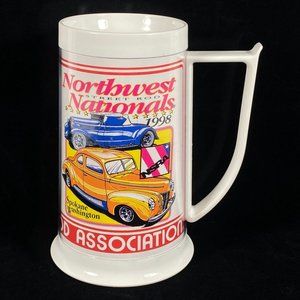 Northwest Nationals 1998 Spokane, Wa Street Rod Royal Crest Plastic Mug NSRA